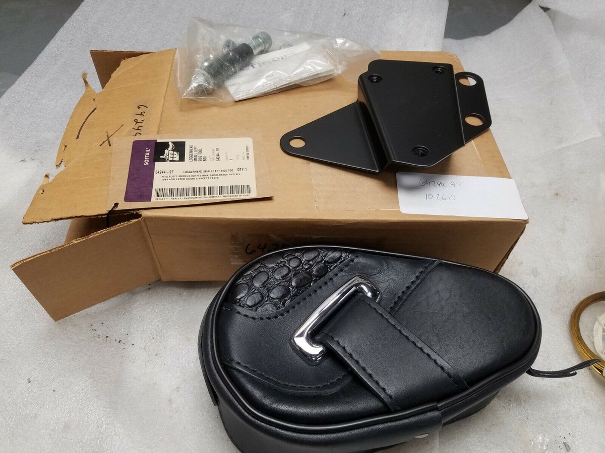 New Leather Bag Tool Pouch Loggerhead Harley Heritage softail