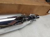 New Vance Hines Left side Chrome Replace 4 1/2 HI-OUTPUT Slip On Muffler Touring