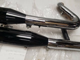 New T/o Exhaust Pipes System Harley Dyna Street Fat Bob OEM Wide Glide Superglid