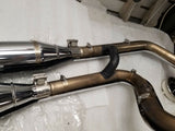 New T/o Exhaust Pipes System Harley Dyna Street Fat Bob OEM Wide Glide Superglid