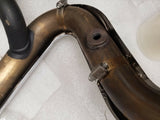 New T/o Exhaust Pipes System Harley Dyna Street Fat Bob OEM Wide Glide Superglid