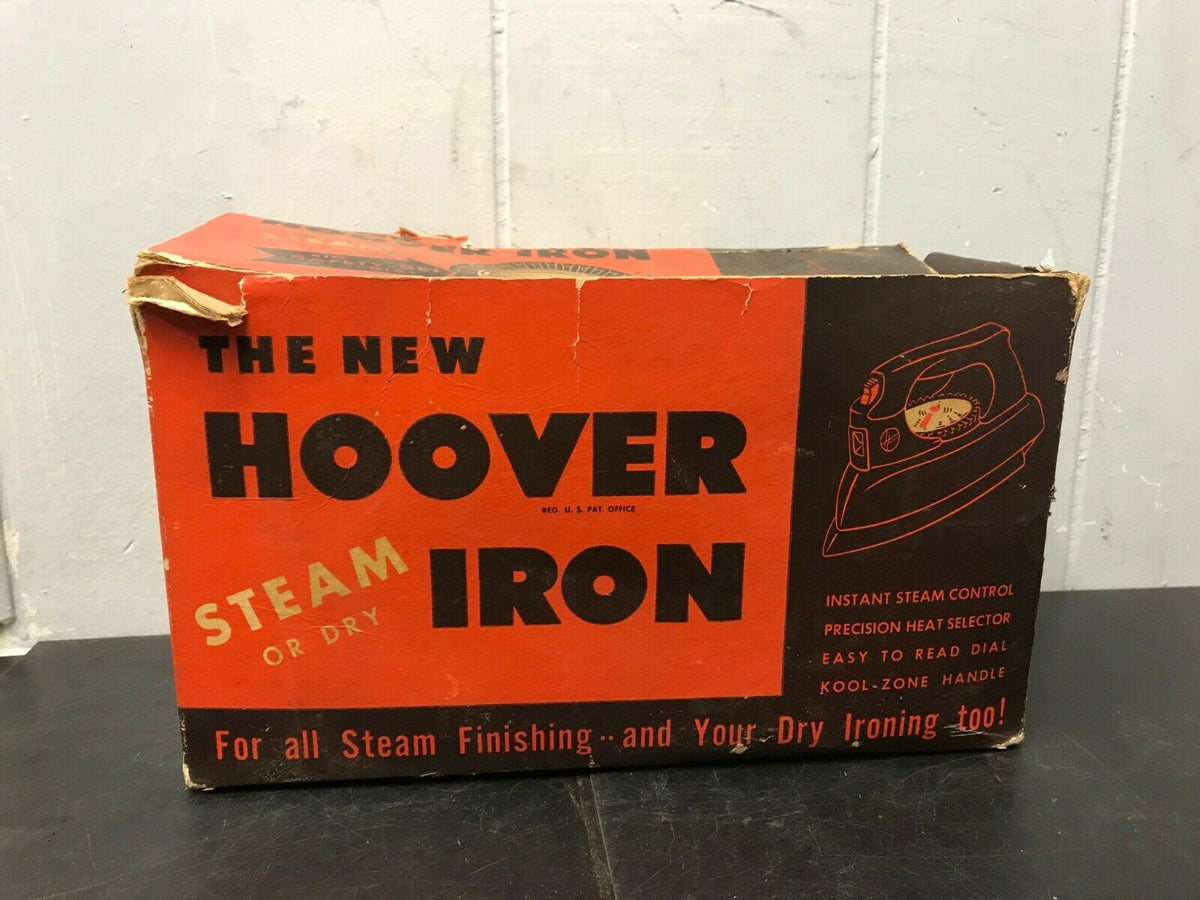 VINTAGE HOOVER STEAM OR DRY IRON 011 BOX & INSTRUCTION BOOKLET NO IRON