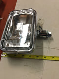 Vtg Old Skool Headlight Rectangle Harley Chopper Bobber Dual 70's Motorcycle Spr