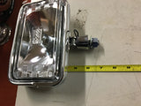 Vtg Old Skool Headlight Rectangle Harley Chopper Bobber Dual 70's Motorcycle Spr