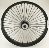 Harley Davidson 30x4 Ultima 48 King Spoke Fat Black Front Wheel for Dual Disc