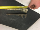 Two Vintage / antique 9" adjustable / monkey / pipe wrench / collectable tools