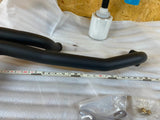 2 into 1 Ground Pound Exhaust Pipe Harley Sportster Billet tip Black 2007^ 883 1