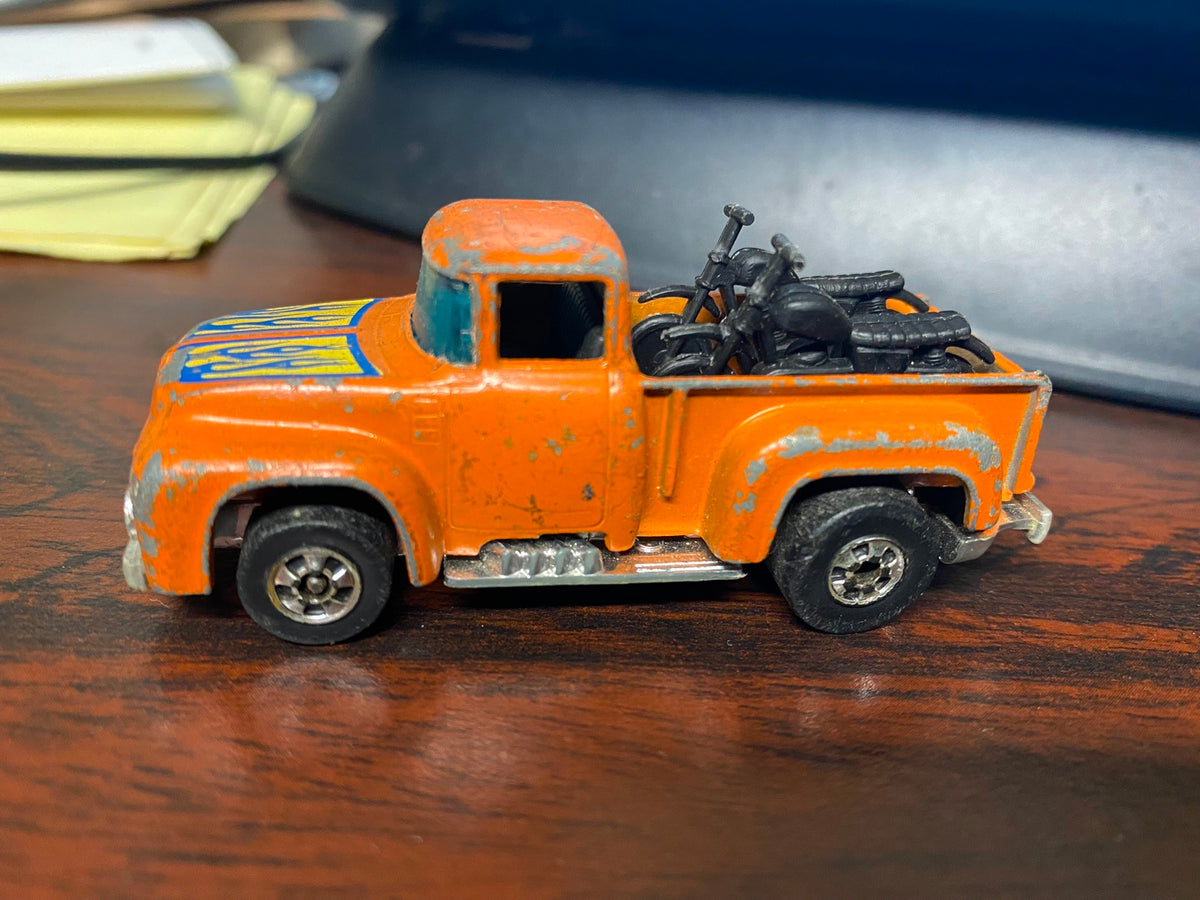 Hot Wheels 1973 Hi-Tail Hauler '56 Ford Pick Up Truck Orange 