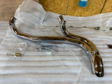 2 into 1 Ground Pound Exhaust Pipe Harley Sportster Slash cut 883 1200 2007^