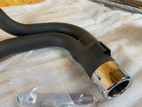 Black 2 into 1 Billet Tip Exhaust Pipe Harley Sportster 2007^ Custom 883 1200