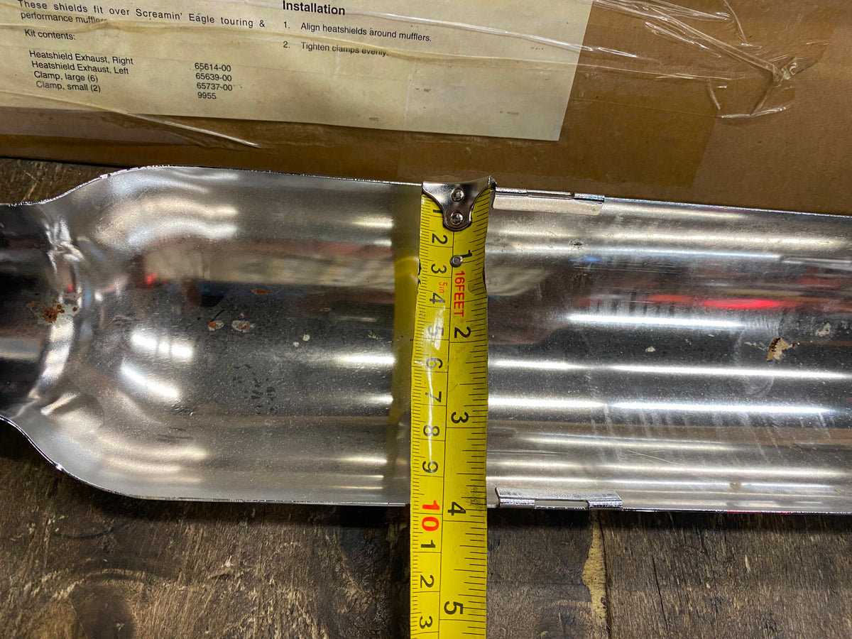 Chrome Muffler Heat Shield Screamin Eagle Harley Touring FLH BAgger Gl