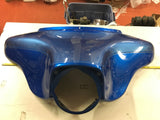 '06 Harley Dark Blue Pearl/Flame blue? dbl pin outer fairing Touring # 58503-05A
