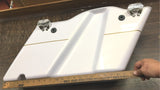 NOS Harley 1996-2013 Left White Gold Pearl? Stripe Saddlebag Touring FLH Bagger