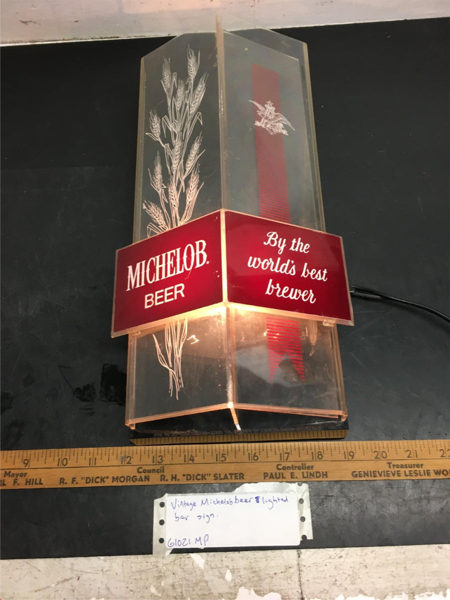 Vintage Heileman's Old Style Beer Sign - Electric Coach Light Wall Lamp 14