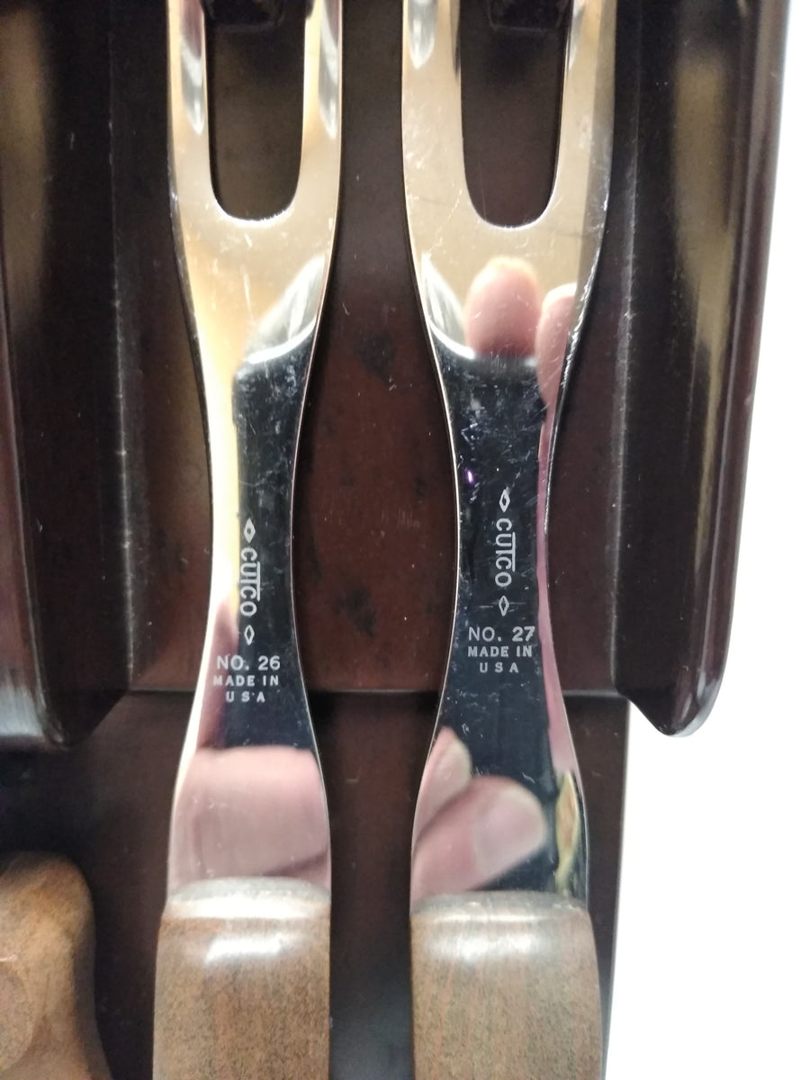 Vintage Cutco Knife Set w/ Original Bakelite Hanging Trays  #22-23-24-25-26-27-28