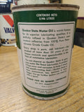 Vtg 1 Qt. Quaker State Motor Oil Full Metal Can Oil City Pa Great Shape!