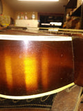 Vtg Harmony H1215 Sunburst Archtop Acoustic Guitar Pick Guard 6 String 1950's