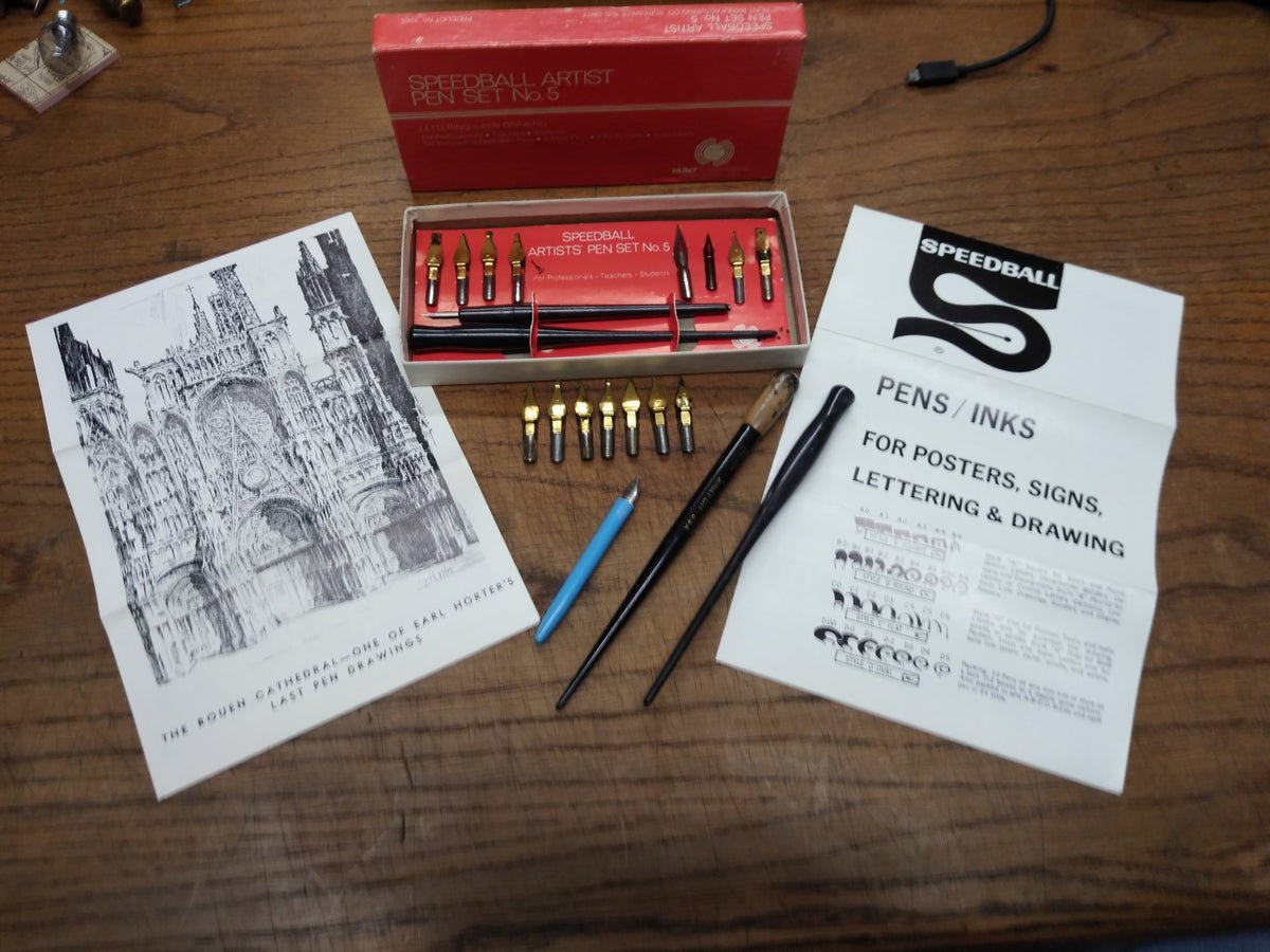 Speedball No. 5 Artist Pen Set