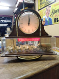 Vtg Budweiser Clock Wall light Anheuser Busch World's Champion Clydesdale Team