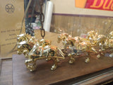 Vtg Budweiser Clock Wall light Anheuser Busch World's Champion Clydesdale Team