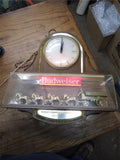 Vtg Budweiser Clock Wall light Anheuser Busch World's Champion Clydesdale Team