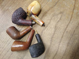 Vtg 5 Pc Briar Pipe Bowl Lot Mastercraft Van Roy Dr. Grabow Rogers Meerschaum
