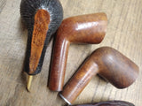 Vtg 5 Pc Briar Pipe Bowl Lot Mastercraft Van Roy Dr. Grabow Rogers Meerschaum