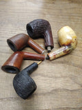 Vtg 5 Pc Briar Pipe Bowl Lot Mastercraft Van Roy Dr. Grabow Rogers Meerschaum