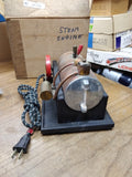 Vtg Watt Junior Horizontal Steam Engine 110V Electric Original Box Pittsburgh Pa