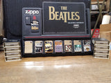 Vtg NOS 1996 8 Pc Lot Zippo Beatles Cigarette Lighter Collection w/Store Display