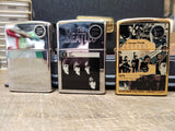 Vtg NOS 1996 8 Pc Lot Zippo Beatles Cigarette Lighter Collection w/Store Display
