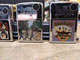 Vtg NOS 1996 8 Pc Lot Zippo Beatles Cigarette Lighter Collection w/Store Display