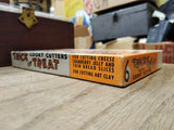 Vtg 6 Piece Tric or Treat Cooky Cookie Cutters Halloween Holiday Metal Orig Box!
