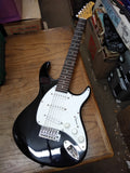 Archer Electric Guitar Rosewood Fret Board Maple Body Black White Strat Style
