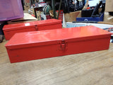 Vtg Snap On Tools Corp. KRA 104 Red Heavy Steel Tool Box 14" x 5 1/4" Nice! #2