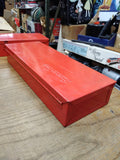 Vtg Snap On Tools Corp. KRA 104 Red Heavy Steel Tool Box 14" x 5 1/4" Nice! #2
