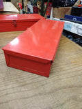 Vtg Snap On Tools Corp. KRA 104 Red Heavy Steel Tool Box 14" x 5 1/4" Nice! #2