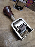 Vtg Roberts Numbering Machine Co 6 Digit Self Inking Model 49 Date Stamp #2