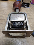 Vtg Roberts Numbering Machine Co 6 Digit Self Inking Model 49 Date Stamp #2