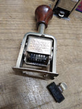 Vtg Roberts Numbering Machine Co 6 Digit Self Inking Model 49 Date Stamp #2