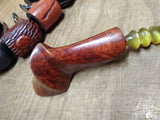 Vtg Signed DCS Denny Souers Hand Made Grecian Briar Free Style Bent Tobacco Pipe