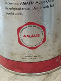 Vtg Amalie Pennsylvania 20 20W Motor Oil 1 Quart Metal Can Petrolia Pa Nice!