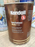 Vtg Kendall Specialized Motor Oil SAE 30 Super D III 1 Quart Paper Can Empty