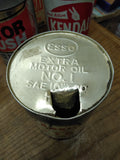 Vtg 1 Quart ESSO Extra 10W 20 Motor Oil No 1 Metal Can Humble Oil & Refining Co