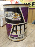Vtg 1 Quart Paper Can Kleen Test Type A ATF Automatic Transmission Fluid