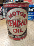 VTG Kendall 1 Quart Motor Oil Metal Can Red Silver Black SAE 20W Bradford Pa