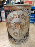 VTG Kendall 1 Quart Motor Oil Metal Can Red Silver Black SAE 20W Bradford Pa