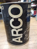 VTG ARCO Fleet XHD Multi Grade 1 Quart Motor Oil Metal Can 20W 40 Black USA