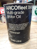 VTG ARCO Fleet XHD Multi Grade 1 Quart Motor Oil Metal Can 20W 40 Black USA