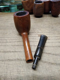 Vtg RKD 9465 Briar Tobacco Pipe Billiard Style Saddle Stem London England Nice!